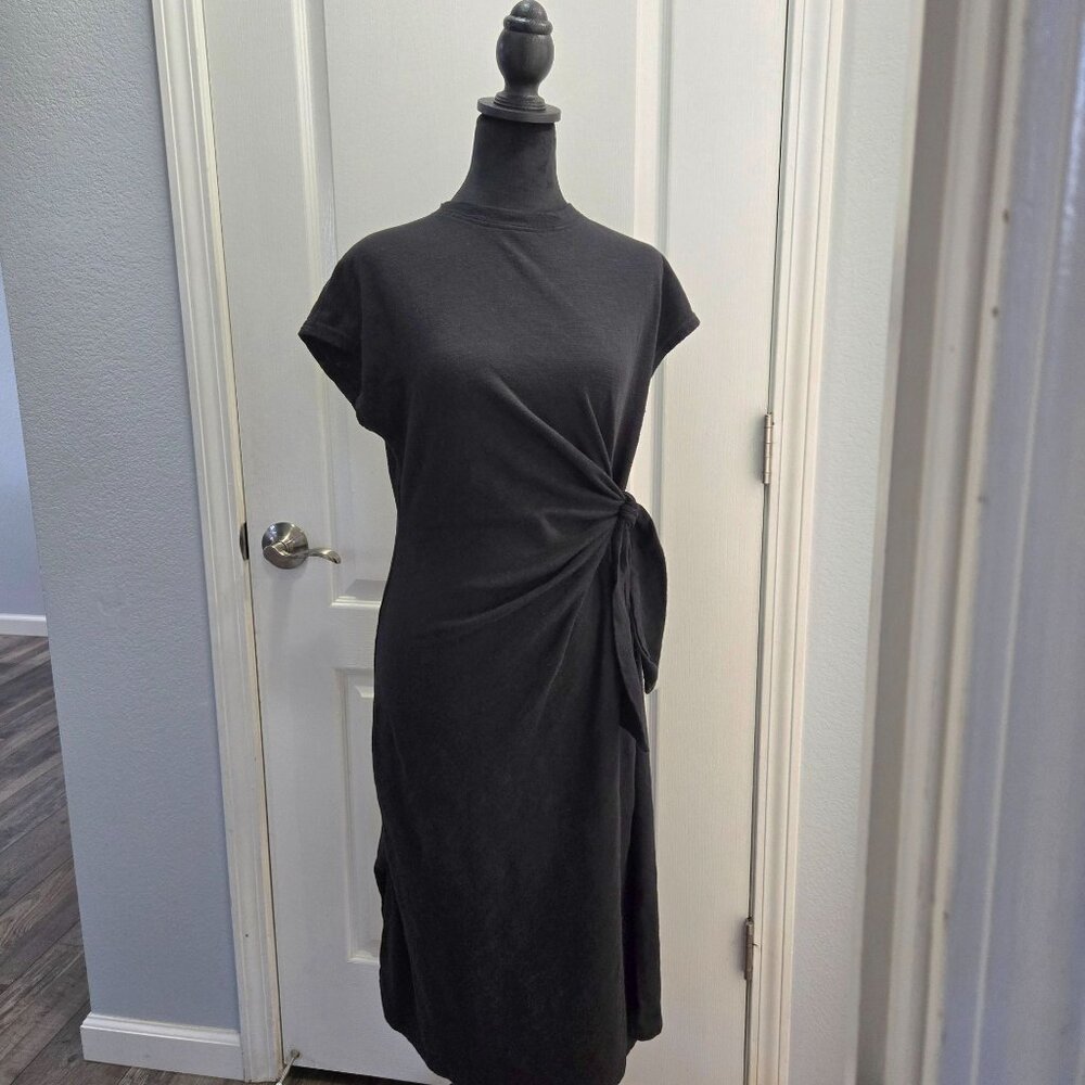 Sonoma Goods For Life® Tie Waist Knit Dress Sz M Black